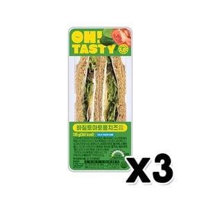 바질토마토 햄치즈샌드위치 베이커리빵 135g x 3개