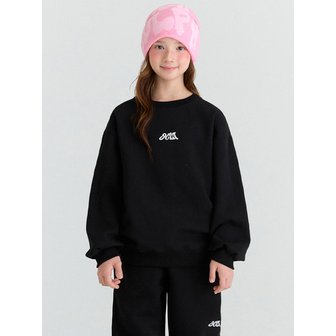 오실롯주니어 E05 기모 미니로고 맨투맨  (블랙)