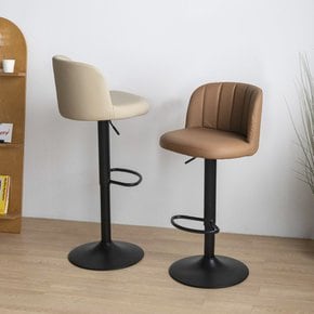 몽크 바텐 높은 바의자 가죽 푹신한 쿠션 바텐더 클래식 홈바 의자
