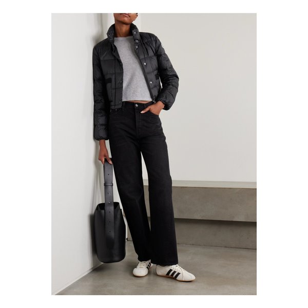 몽클레어 자르시우 브레이드 코드 트리밍 퀼팅 셸 다운 재킷 블랙 46376663162891334