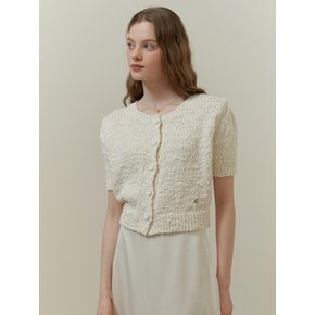 Cake puff cardigan (cream)