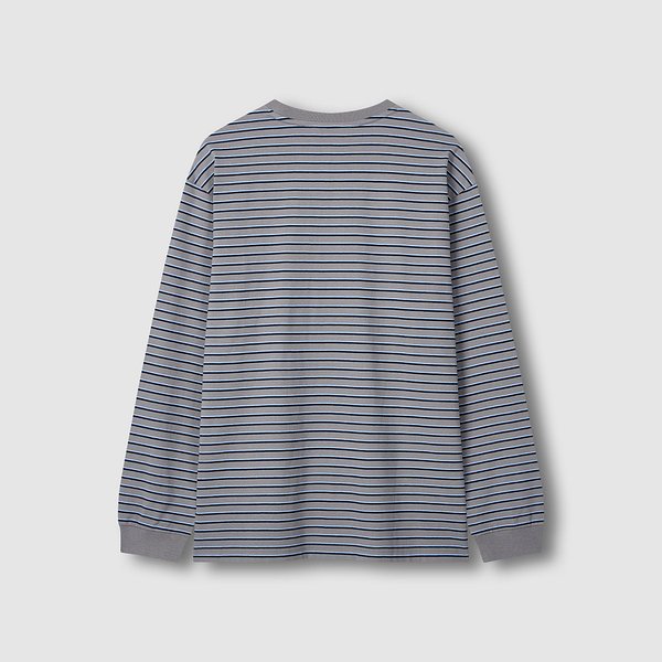 남 멀티 스트라이프 긴팔 티셔츠 J116101045081