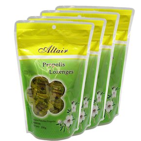 뉴질랜드 알테어 프로폴리스 로렌지 사탕 캔디 레몬향 Altair Propolis Lozenges 250g 4개