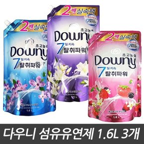 초고농축 섬유 유연제 리필 탈취파워 1.6L 드럼 일반 겸용 3개