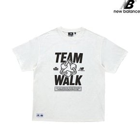 NBNEB2L243-WH NB X MBW II Teamwalk 반 남녀공용 반팔티 티셔츠