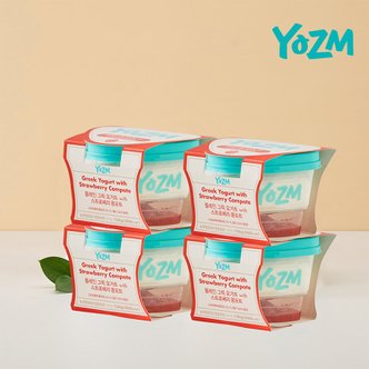 신세계라이브쇼핑 [YOZM] 요즘 콩포트 그릭요거트 (스트로베리) 130G 4팩