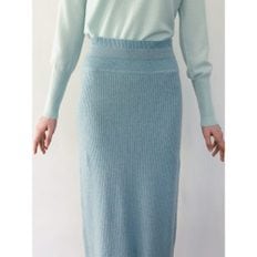 [kotelo] [Premium] Cashmere Long Knit Skirt  Sky Blue (WE395UC45Q)