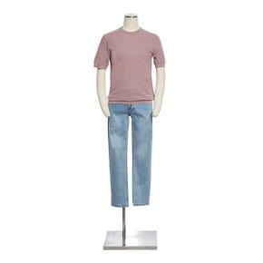 26년 S/S 봄,여름 라운드 반팔 데일리 니트[핑크]