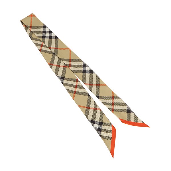 [부산점] 스크래치 체크 여성 실크 스키니 스카프 LG VTG RVS SILK 8088136