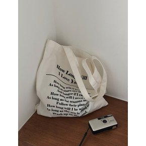 Lettering eco bag