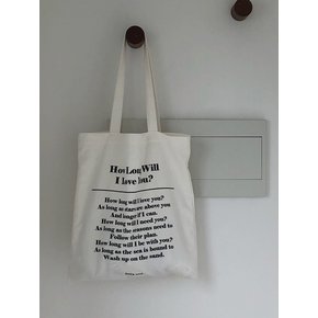 Lettering eco bag