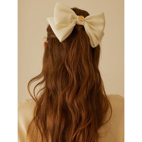 ANC SATIN RIBBON HAIRPIN_IVORY