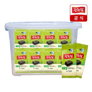  [광천김] 바삭바삭 파래 도시락김 32봉+리빙박스