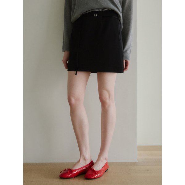 에이라인 벨티드 스코트_(2color)