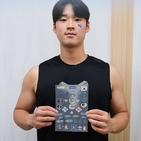 이호성 선수 스포츠 야구 타투 스티커 응원용품 페이스 페인팅 건식 판박이