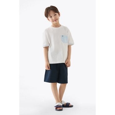 타미힐피거키즈 25년 S/S     T42F1PPQ730BL1       스트레치 피케 반바지