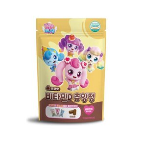 /엠에스코퍼레이션 새콤달콤 캐치티니핑 비타민D 츄잉정 초코맛 52.5g 1개