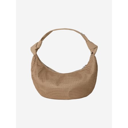 에이틴오비어 Mesh Half Moon Bag (Beige)