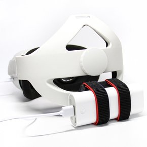 [VR]오큘러스 퀘스트2 보조배터리 충전 홀더 벨트 헤일로 엘리트 스트랩용 악세사리