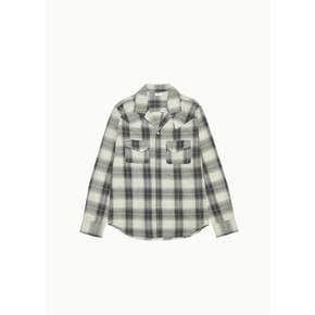 씨올 26SS Minimal Western Shirts, Check
