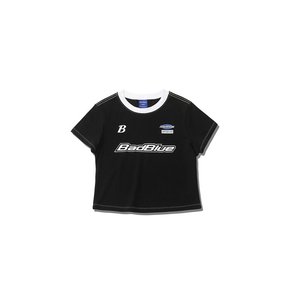 Racing Crop Tee Black