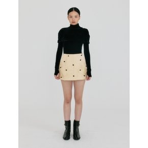 ZOII A-line Flower Mini Skirt - Yellow