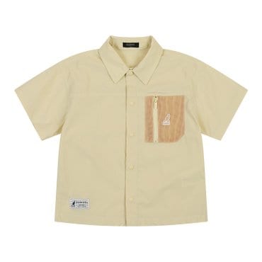 캉골키즈 포켓 포인트 숏 슬리브 셔츠 RB 0201 옐로우(ARBCSH02010YE)