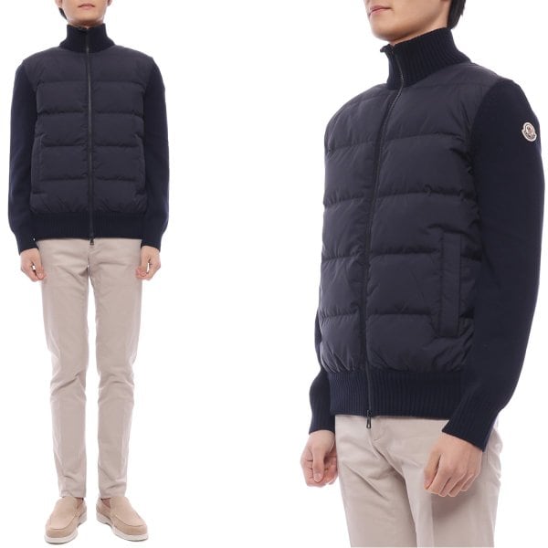 [부산점] 25FW 남성 니트 믹스 패딩 점퍼 (9B00040 M1131 778 25F)