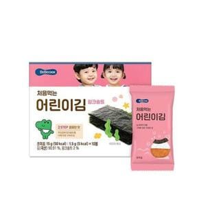 [유로메디] 베베쿡 처음먹는 어린이김 핑크솔트 1.5g 10봉 (S41598838)