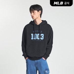 MLB [코리아공식] 바시티 오버핏 후드티 NY (Black)