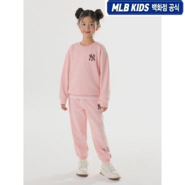 MLB키즈 (백화점공식) 24FW 베이직 빅럭스 기모 맨투맨 세트  7AMTB0246-50COS/7APTB0246-50COS