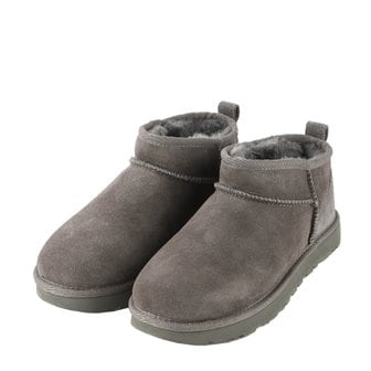 UGG [어그] 23FW (1116109 GREY) 여성 클래식 울트라 미니 부츠