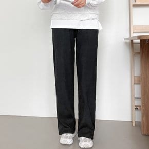 제이지컴퍼니 여성용 스판 밴딩 롱기장 골지 일자 팬츠 바지 숏/롱기장