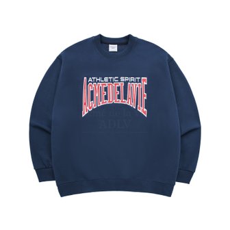 아크메드라비 VARSITY LOGO EMBOSSING NEEDLEWORK SWEATSHIRT NAVY 바시티로고맨투맨 네이비 SWVLEN-NVY