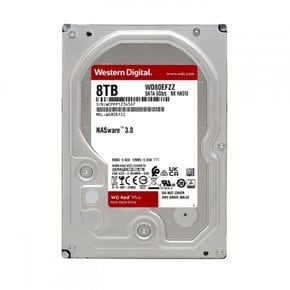 Western Digital 8TB WD Red Plus NAS HDD - 5640 RPM SATA 6 Gbs CMR 128 MB - WD80EFZZ 내장