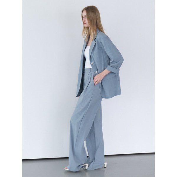 [세트] 메종 썸머 자켓 + 메종 핀턱 슬랙스 블루 amr2337