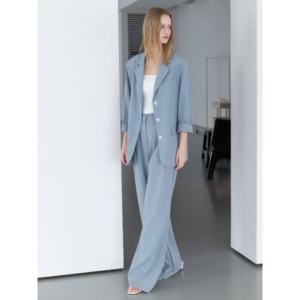 [세트] 메종 썸머 자켓 + 메종 핀턱 슬랙스 블루 amr2337
