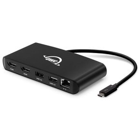 Thunderbolt3 mini Dock 5 IN 1 썬더볼트3 USB허브 듀얼 4K UHD HDMI 2.0 60Hz 기가비트 이더넷