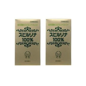 해양 심층 물 스피루리나 블렌드 스피루리나 100% 1500 알갱이 2개 세트