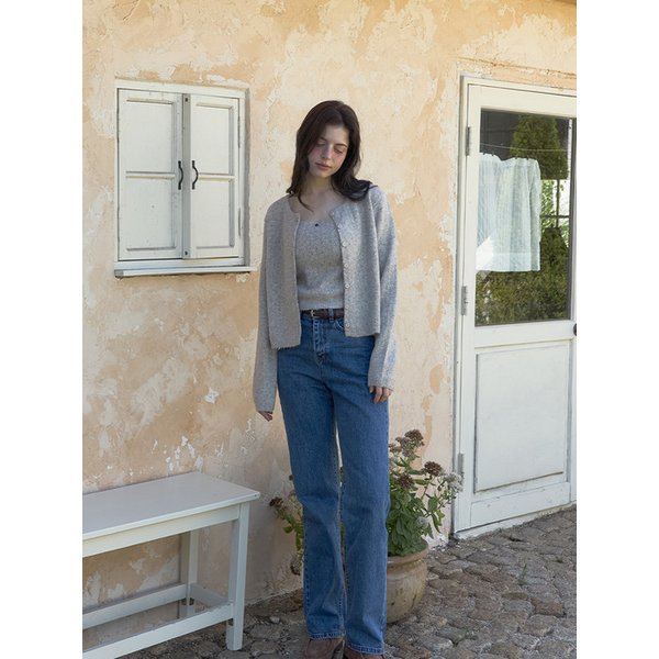 26SS Line knit set (Cardigan+Sleeveless) 3color