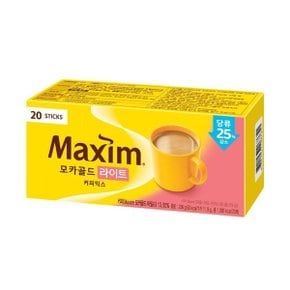 동서 맥심 모카골드 라이트 커피믹스 20T 일회용 스틱