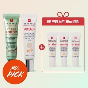 미니팩)CC레드코렉트15ml+BB크림 아이보리15ml기획 (+5ml*3개)