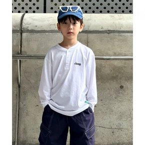 지프 JEEP키즈 KIDS 그린라벨 헨리넥 긴팔티KQ5TSU011WH 225520