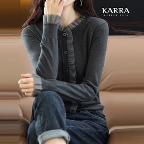 KARRA 프릴디테일가디건_A3F0795