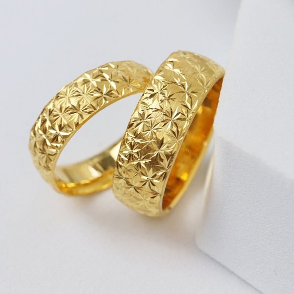 [가앤] 24k순금 조각 컷팅 커플링 반지 7.50g