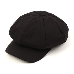 Black Newsboy Cap