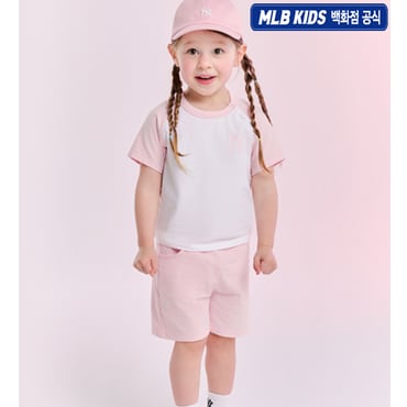 MLB키즈 (백화점공식) 25SS 바시티 토들러 티셔츠세트 7AS1BB153-50PKL