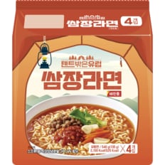 [이마트 단독] CJ ENM 텐트밖은유럽 쌈장라면 135g*4개