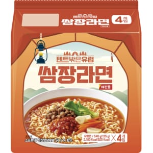  [이마트 단독] CJ ENM 텐트밖은유럽 쌈장라면 135g*4개