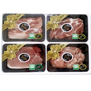 다농이네 무항생제 한돈 돼지고기 선물세트 2호 2kg (부직포가방포함)